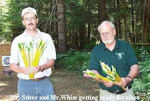 Mr. Stiver and Mr.White getting ready for class